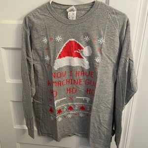 Die Hard Gray Cotton Christmas Shirt
